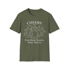 Cheers and Everybody Knows Your Name Dark T-Shirt