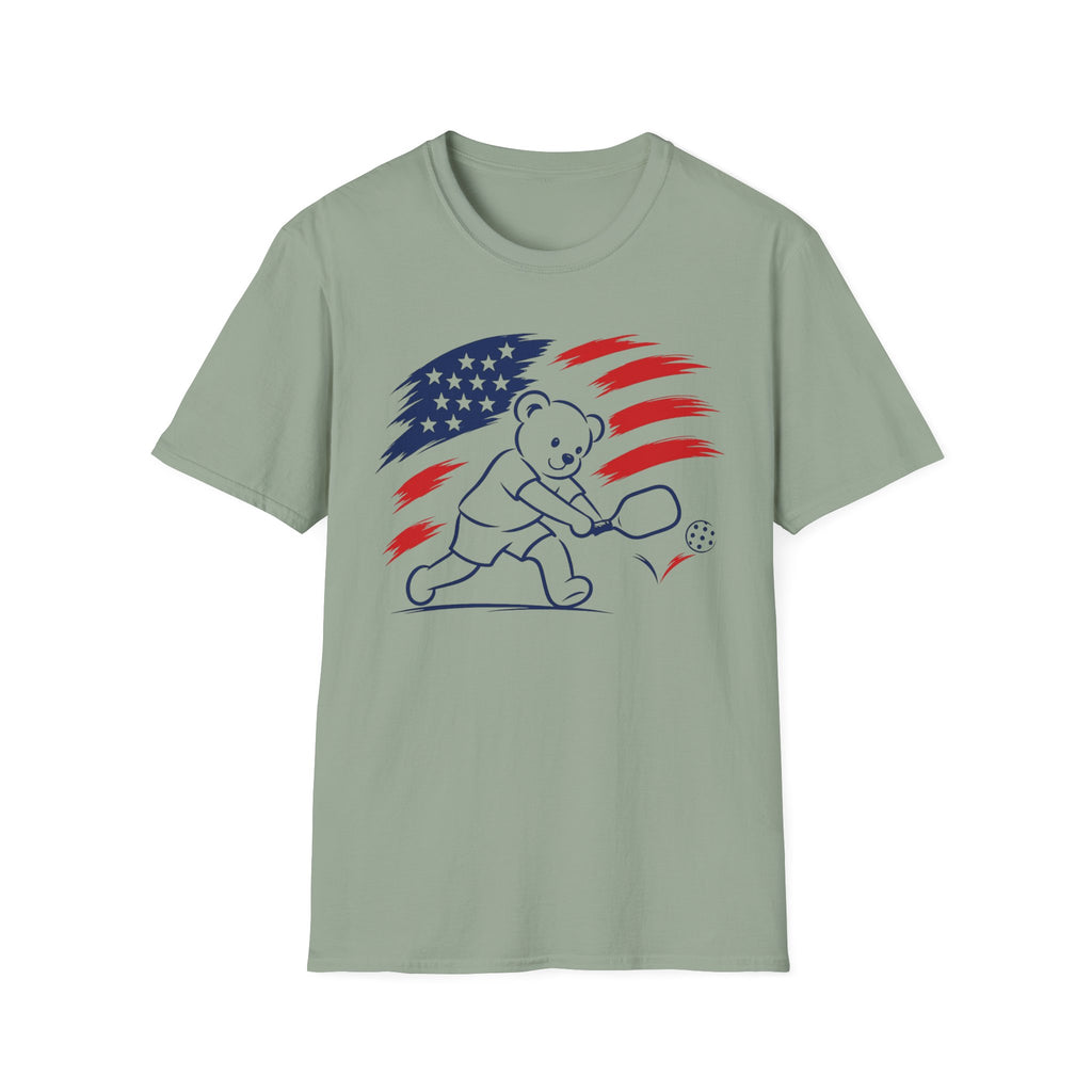 USA Teddy Bear Pickleball Flag