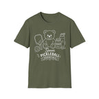 Senior Pickleball Essentials Teddy Bear Dark T-Shirt