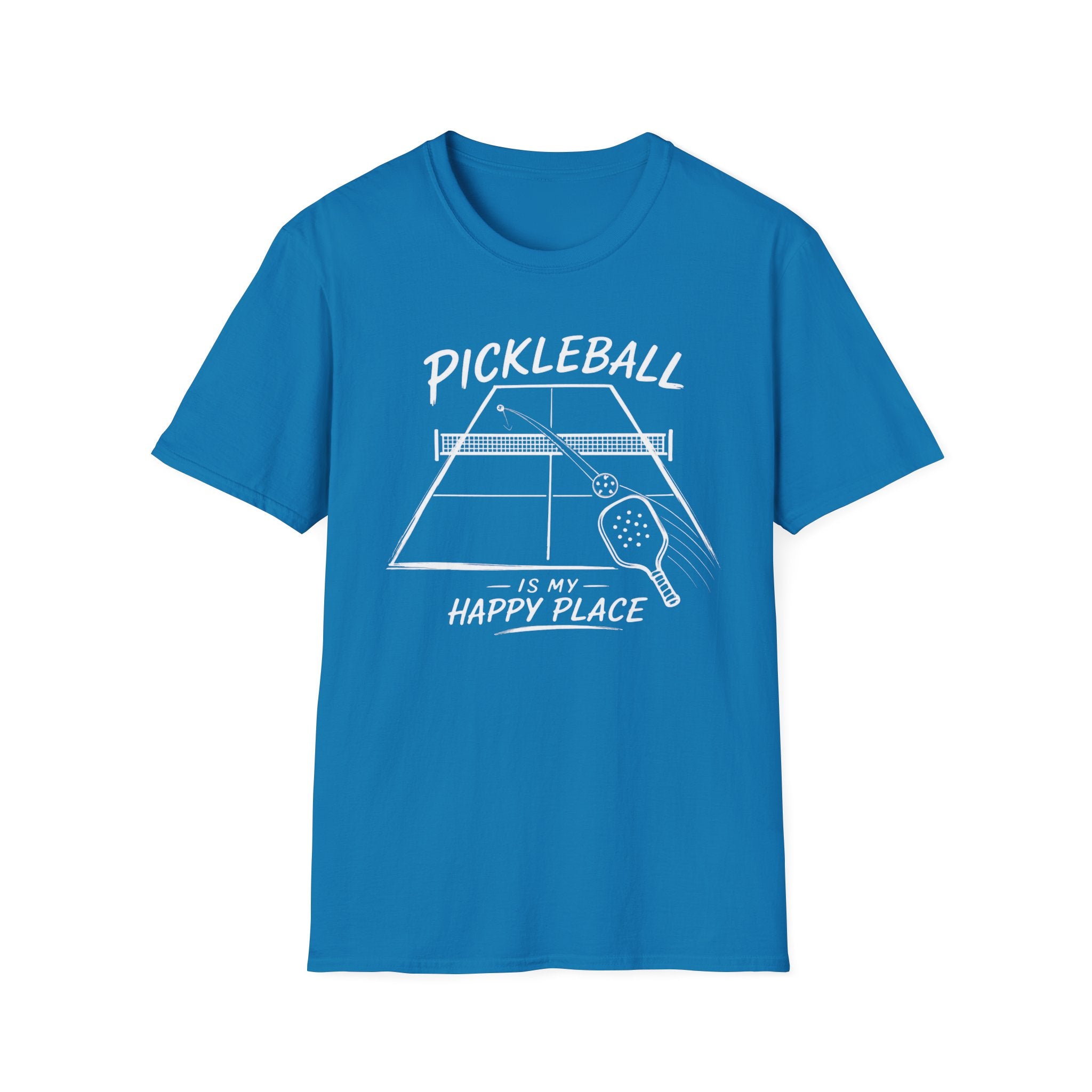 Pickleball is My Happy Place Dark T-Shirt