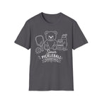 Senior Pickleball Essentials Teddy Bear Dark T-Shirt
