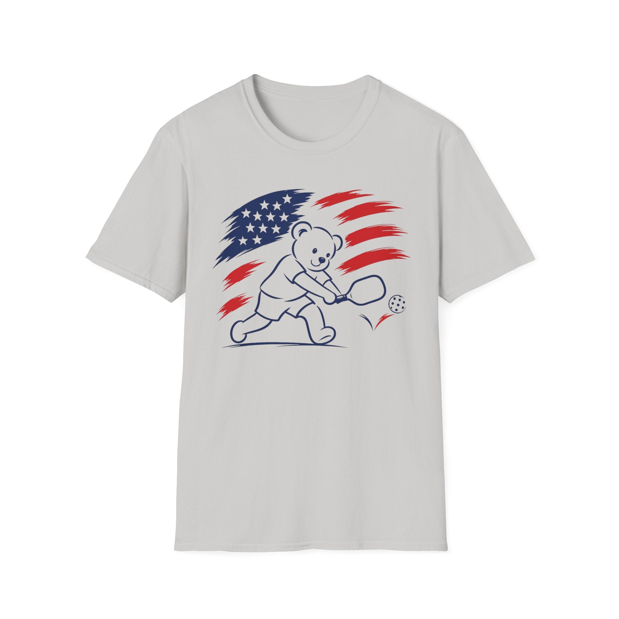 USA Teddy Bear Pickleball Flag
