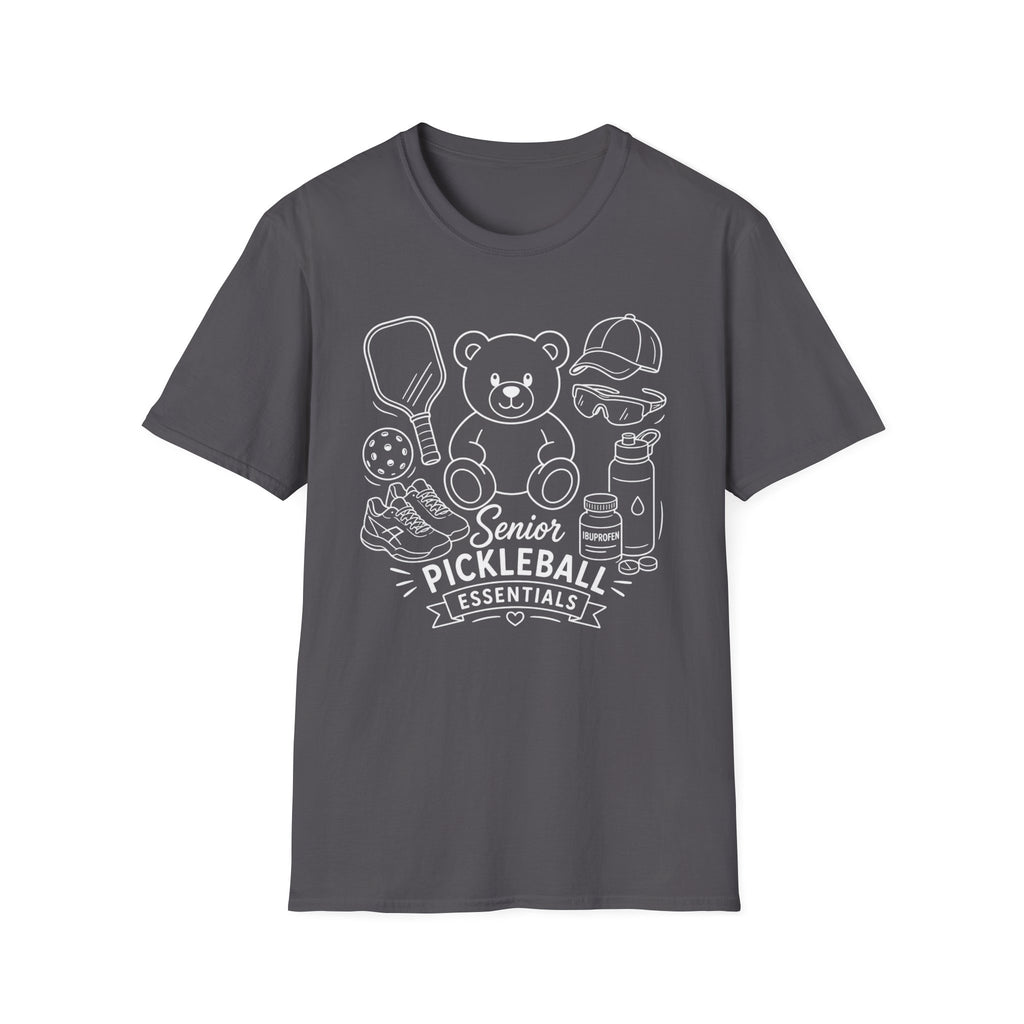 Senior Pickleball Essentials Dark T-Shirt