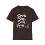 Serve Drop Dink Repeat Dark T-Shirt
