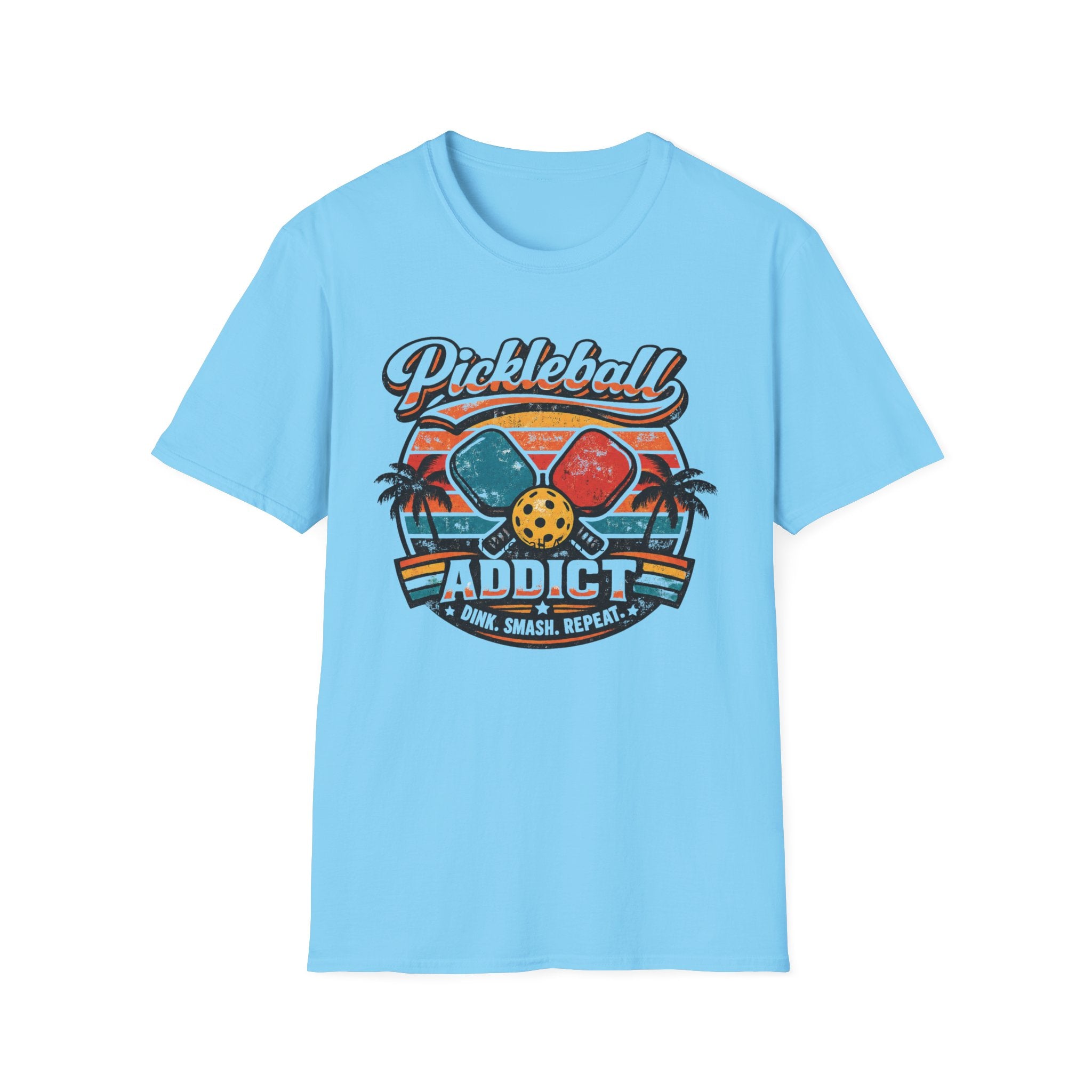 Retro Pickleball Addict T-Shirt