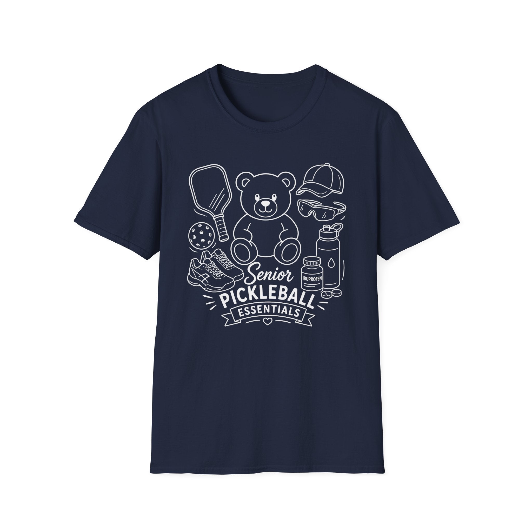 Senior Pickleball Essentials Dark T-Shirt