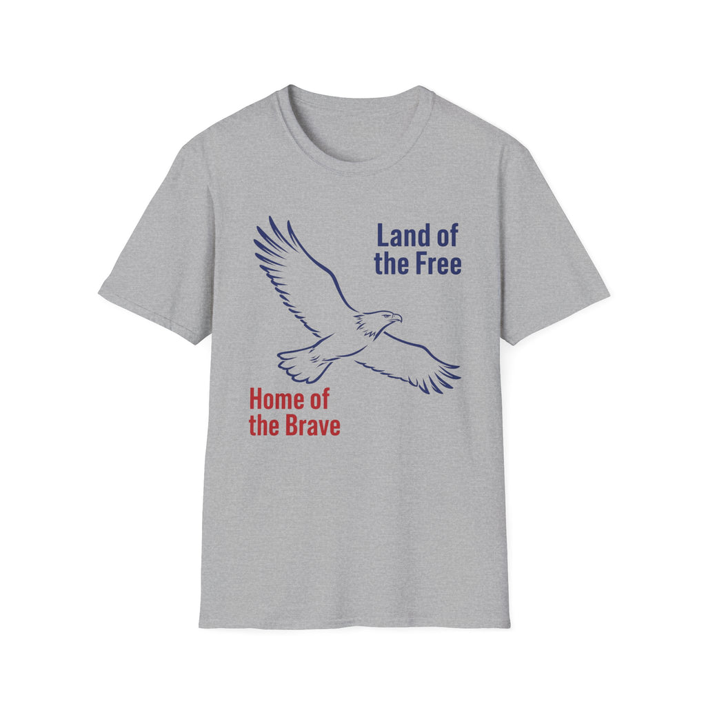 Eagle Home of the Free Land of the Brave T-Shirt