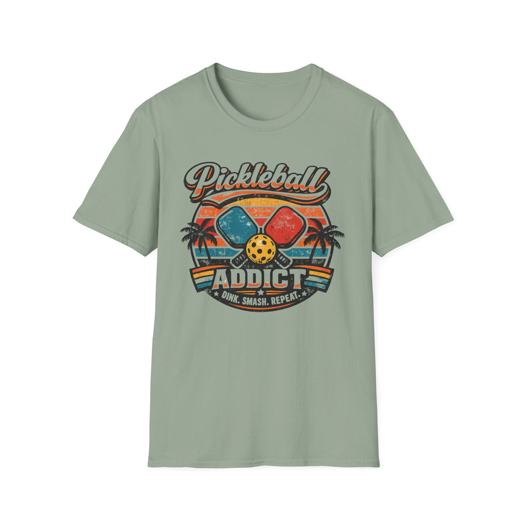 Retro Pickleball Addict T-Shirt