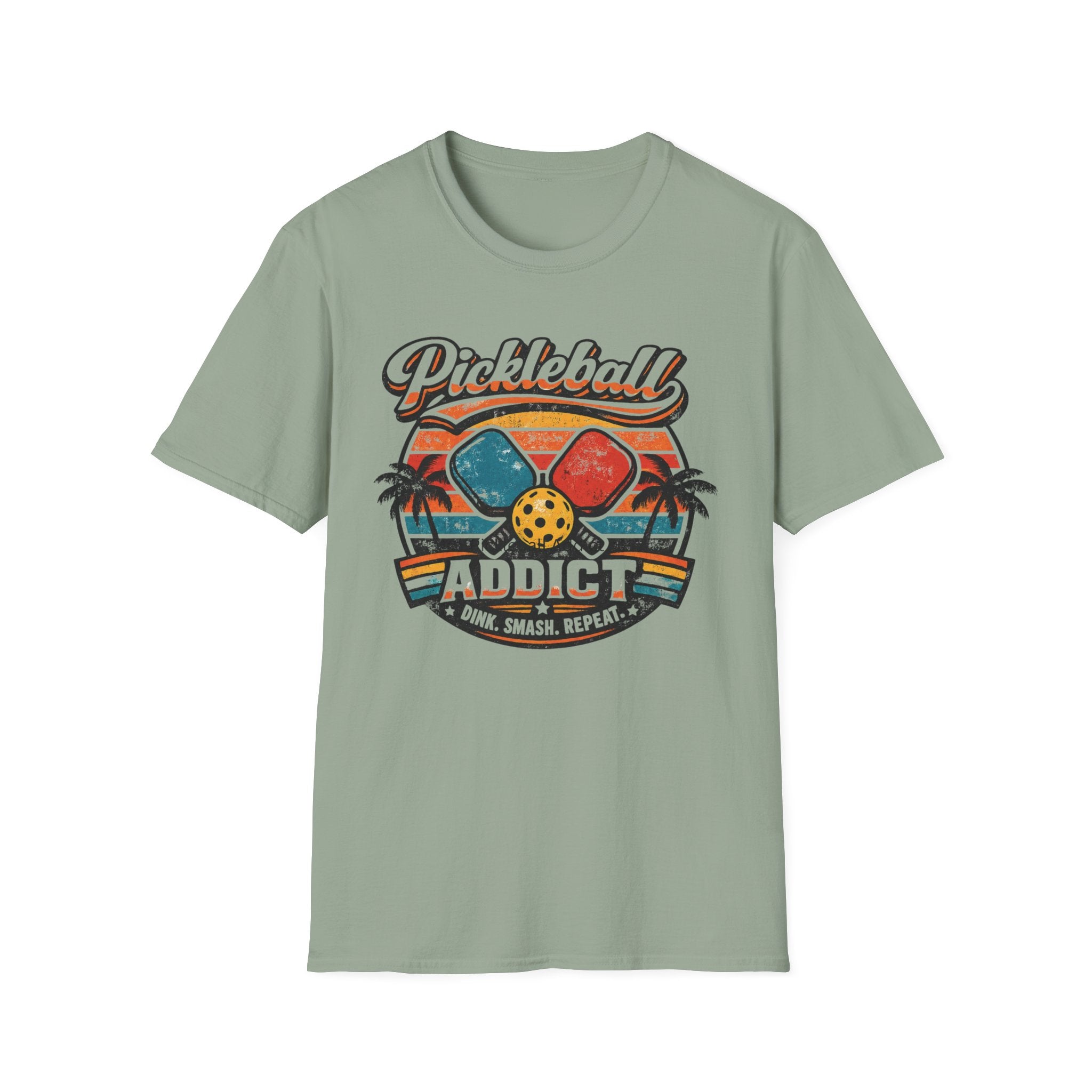 Retro Pickleball Addict T-Shirt