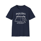 Pickleball is My Happy Place Dark T-Shirt