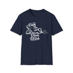 Dinks Then Drinks Teddy Bear Dark T-Shirt