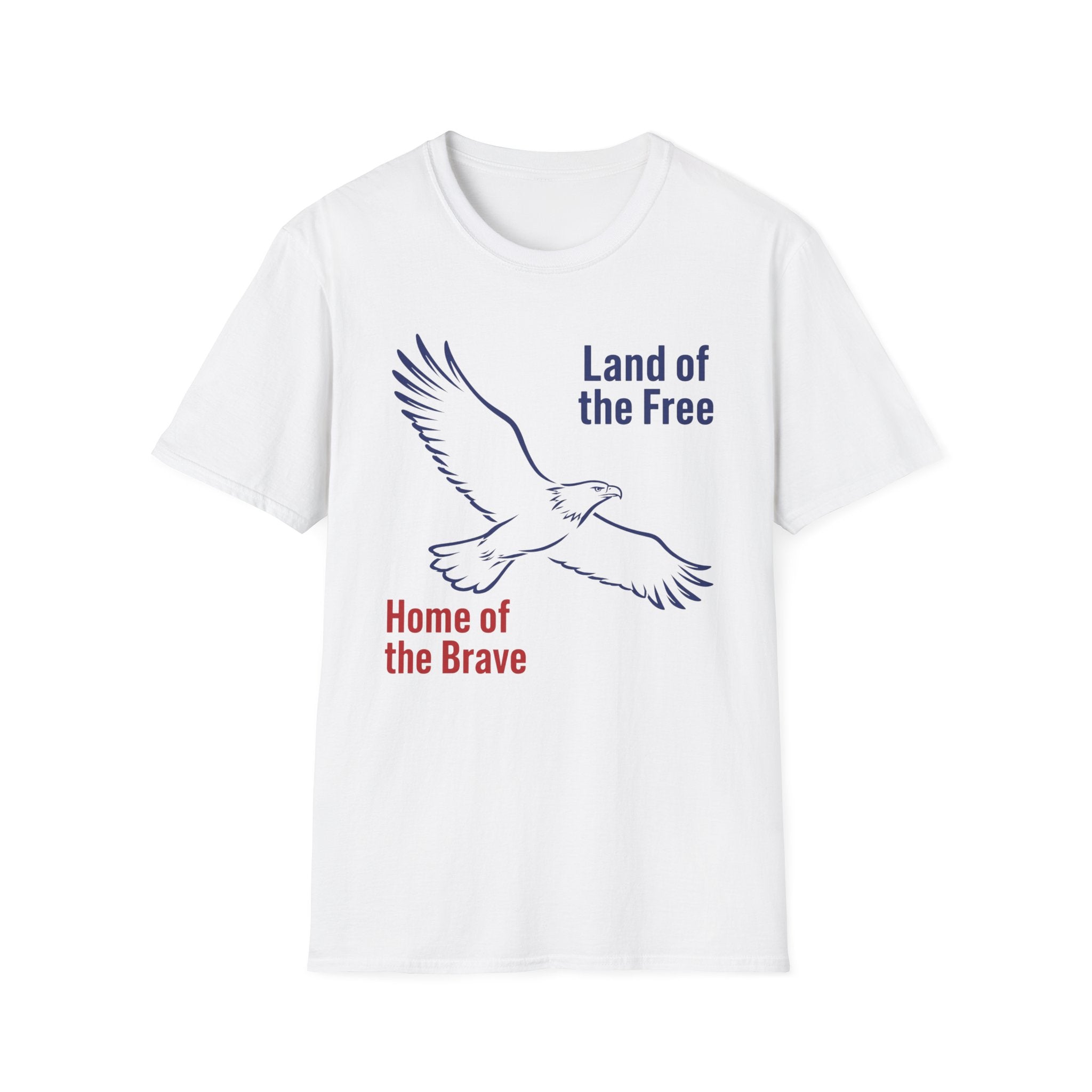 Eagle Home of the Free Land of the Brave T-Shirt