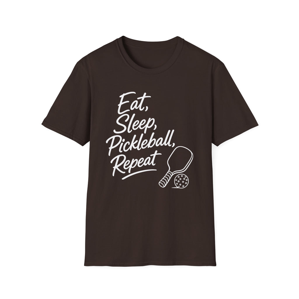 Eat Sleep Pickleball Repeat Dark T-Shirt