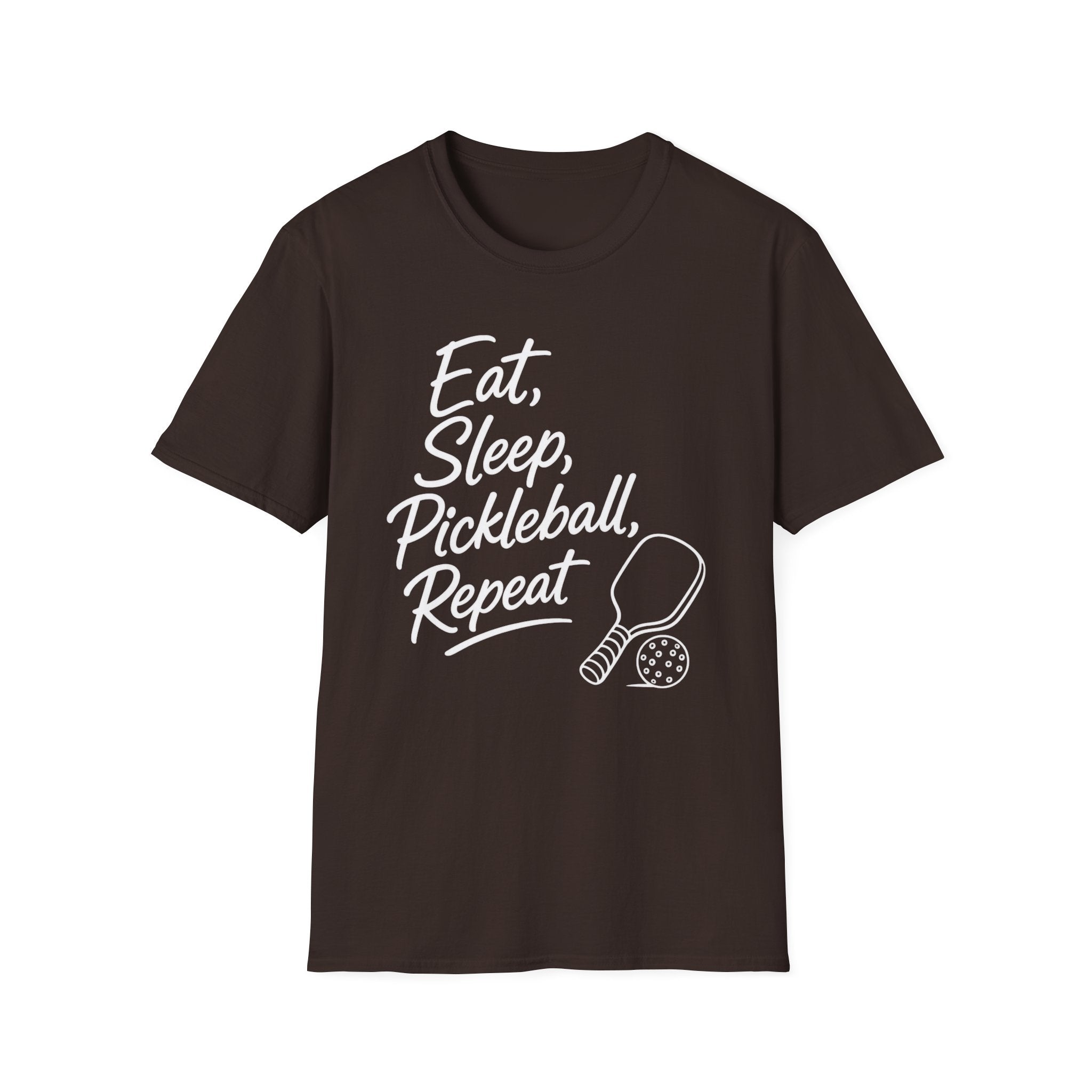 Eat Sleep Pickleball Repeat Dark T-Shirt