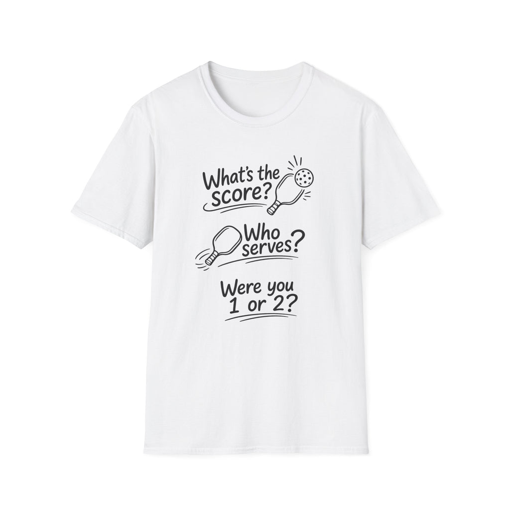 What's the Score? Who Serves? T-Shirt