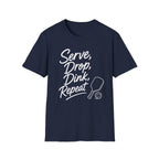 Serve Drop Dink Repeat Dark T-Shirt