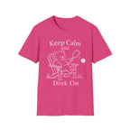 Keep Calm and Dink on Dark T-Shirt