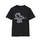 Dinks Then Drinks Teddy Bear Dark T-Shirt