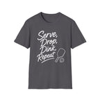 Serve Drop Dink Repeat Dark T-Shirt