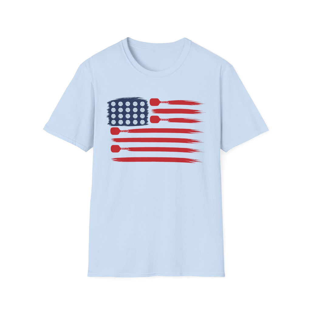 USA Flag Pickleball T-Shirt