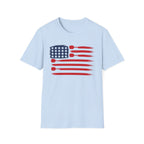 USA Flag Pickleball T-Shirt