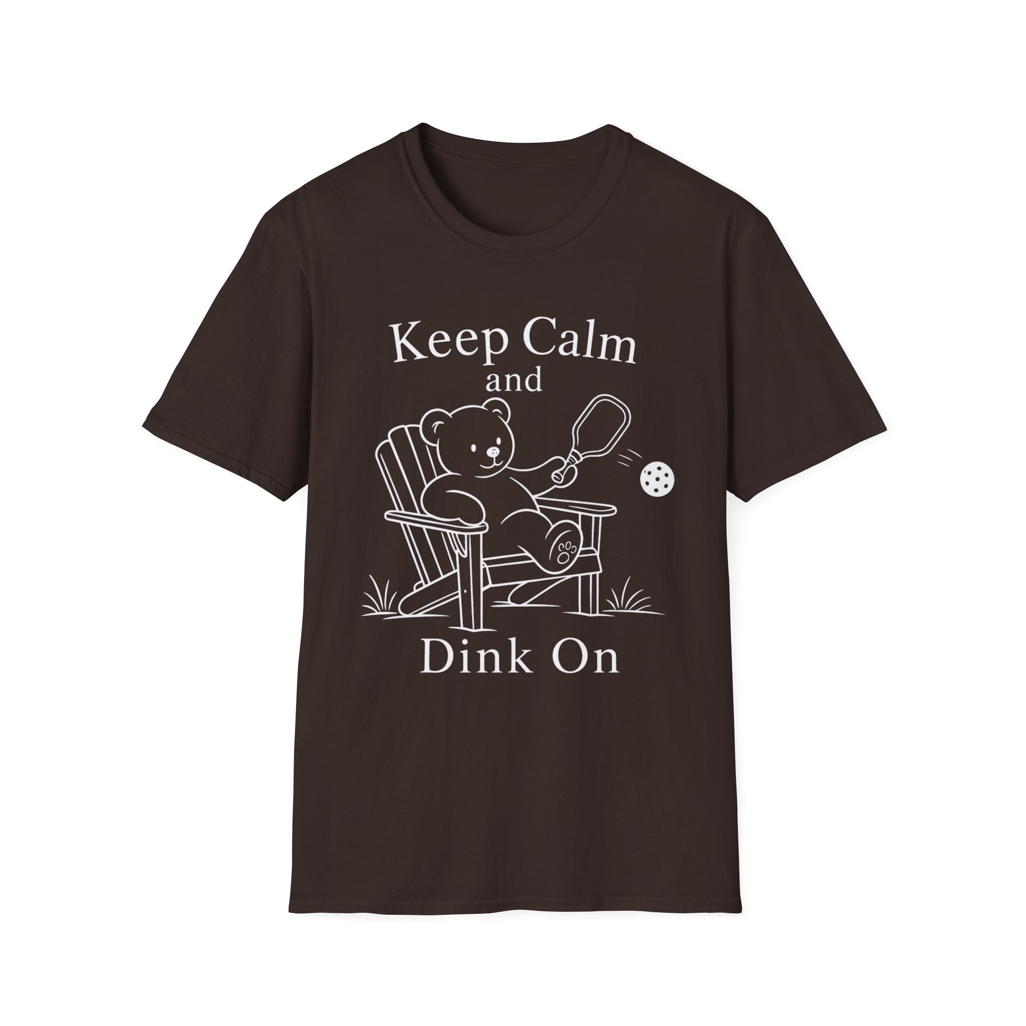 Keep Calm and Dink on Dark T-Shirt