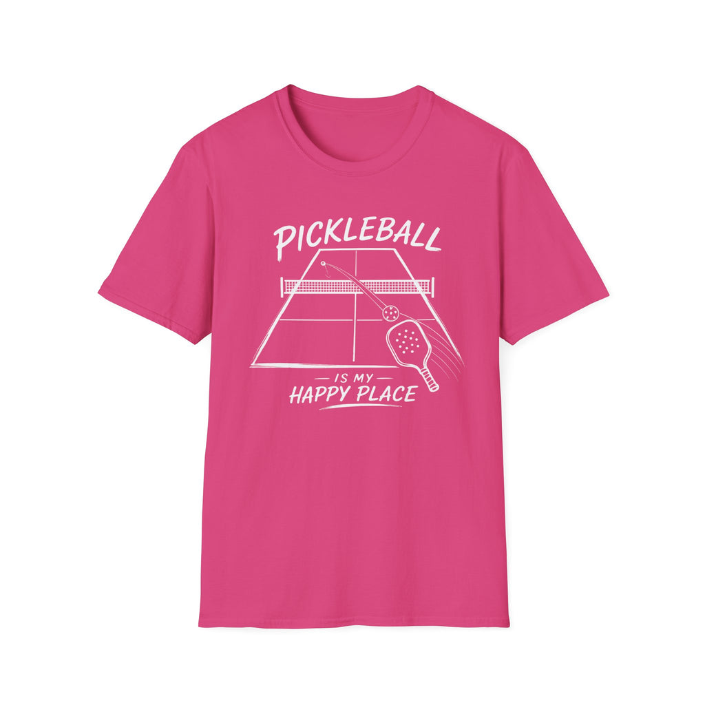 Pickleball is My Happy Place Dark T-Shirt
