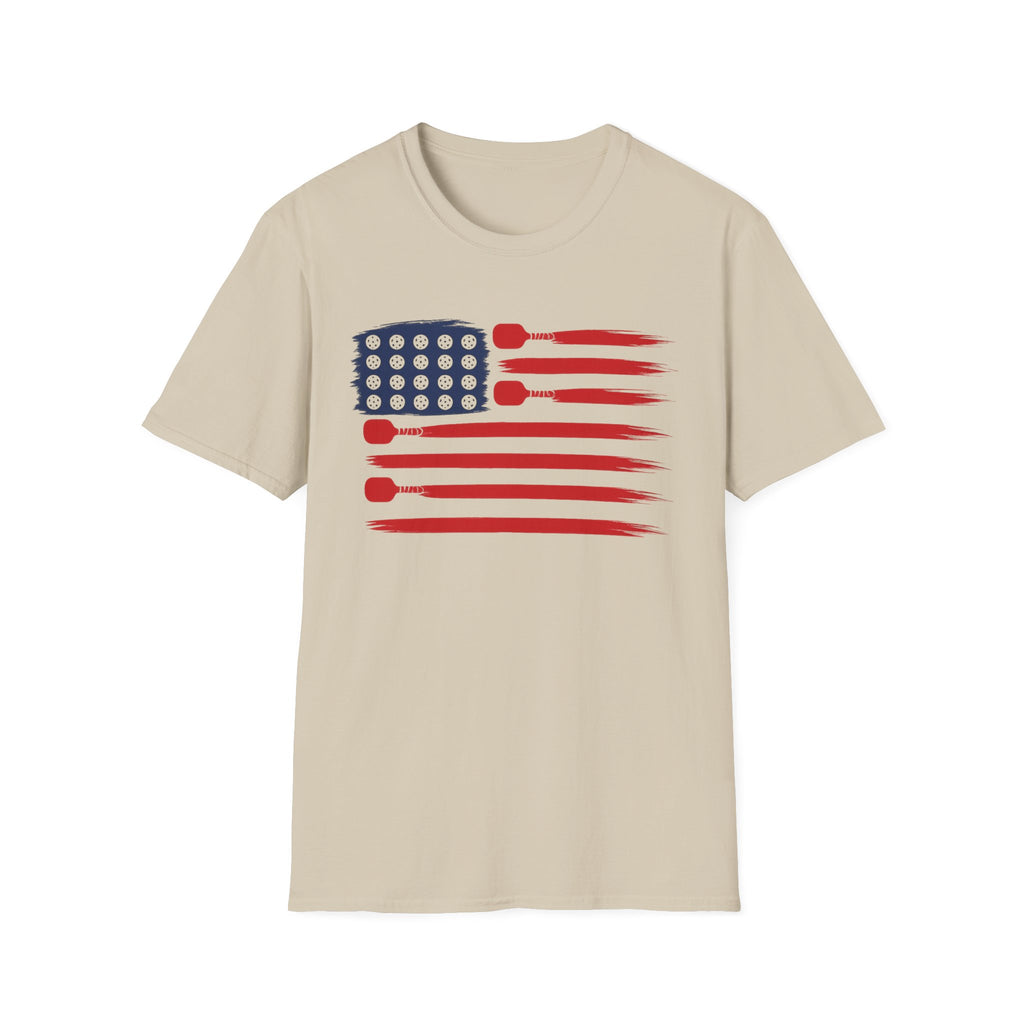 USA Flag Pickleball T-Shirt