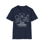 Senior Pickleball Essentials Teddy Bear Dark T-Shirt