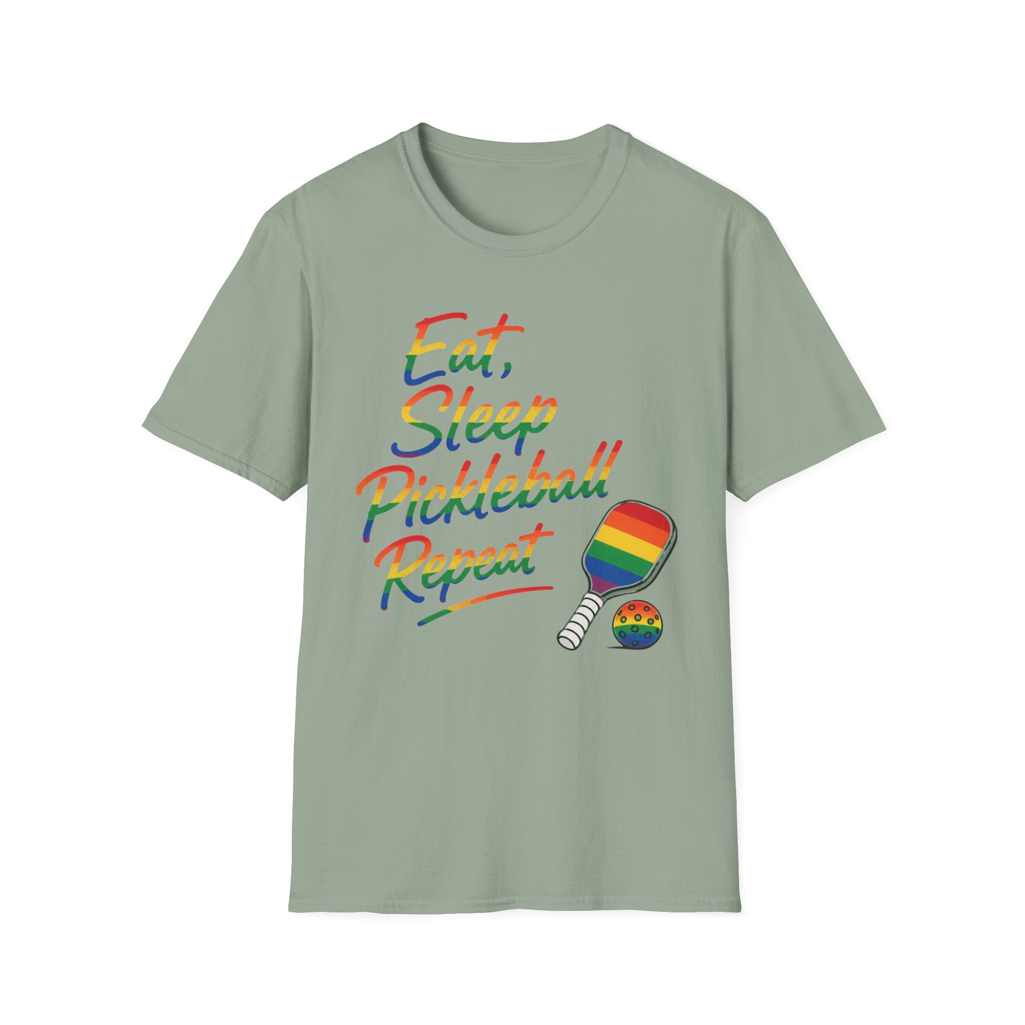 Pride Eat Sleep Pickleball Repeat T-Shirt