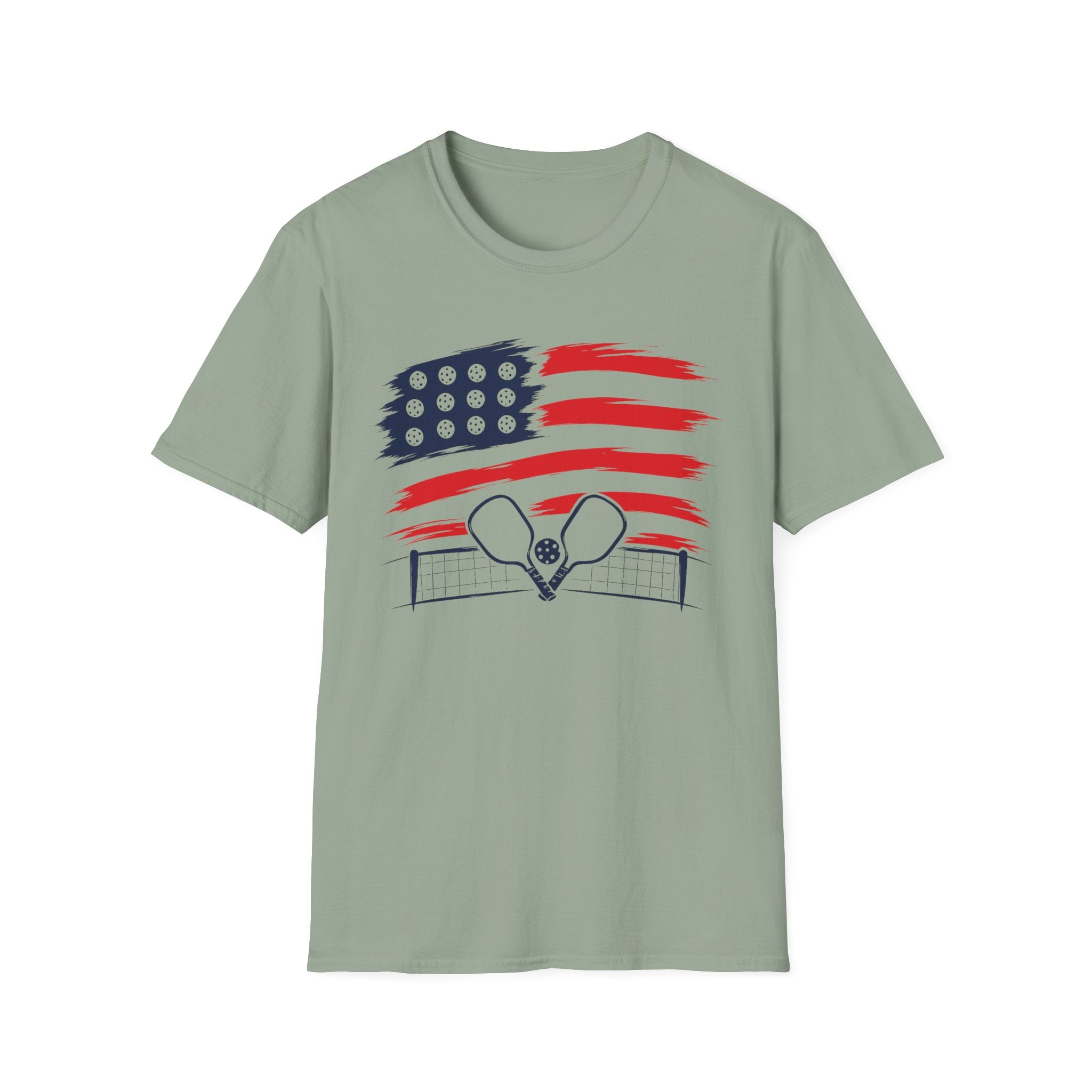 USA Flag Pickleball T-Shirt
