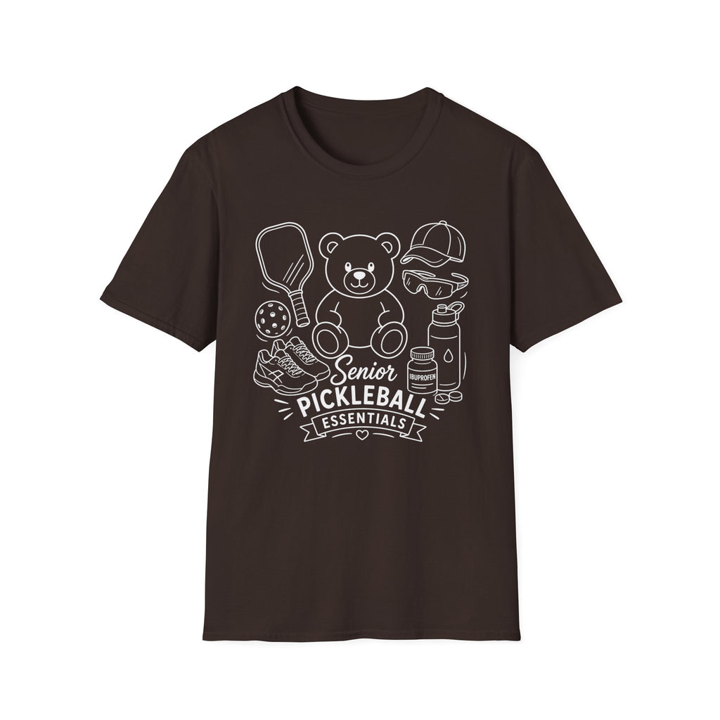 Senior Pickleball Essentials Dark T-Shirt