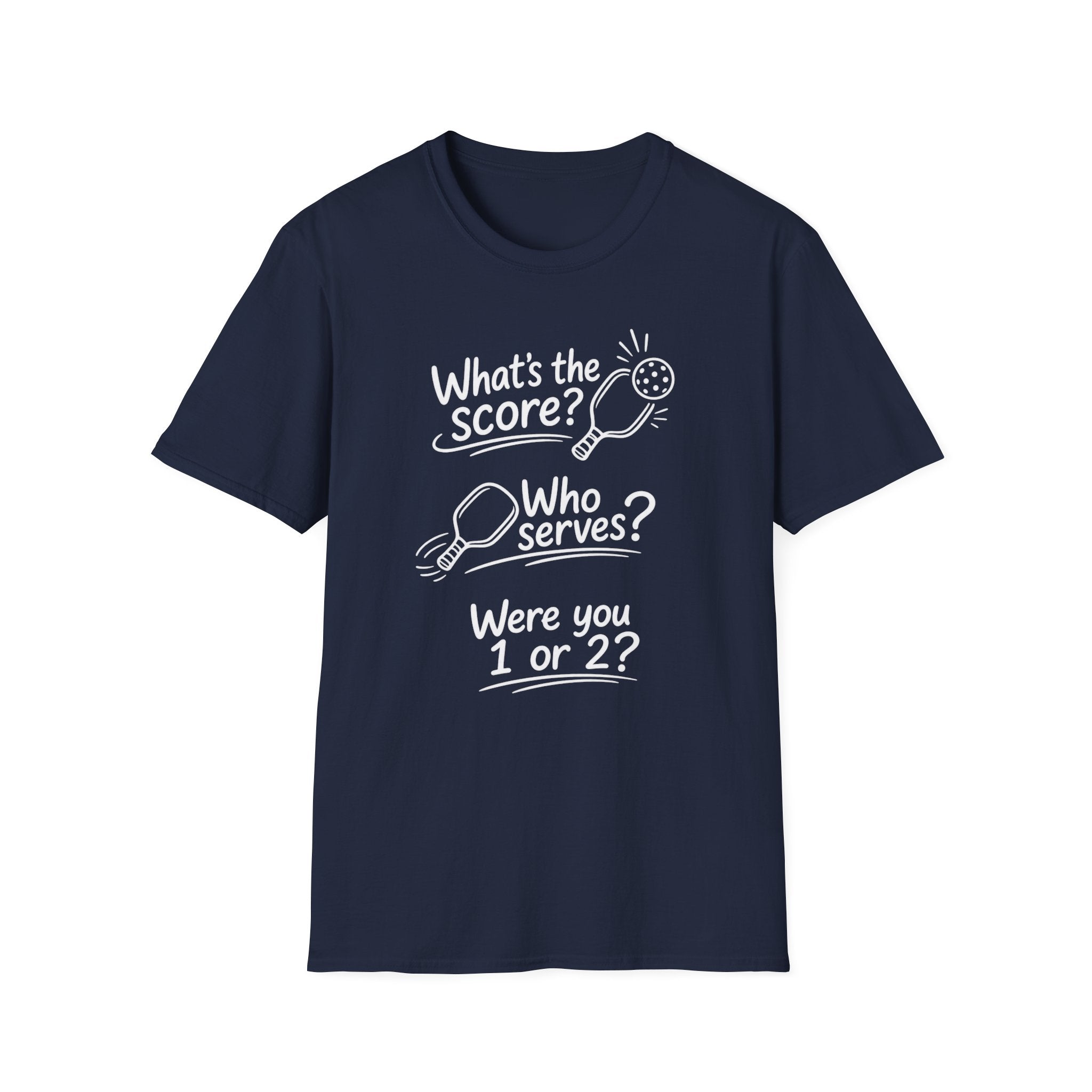 What's the Score? Who Serves? Dark T-Shirt