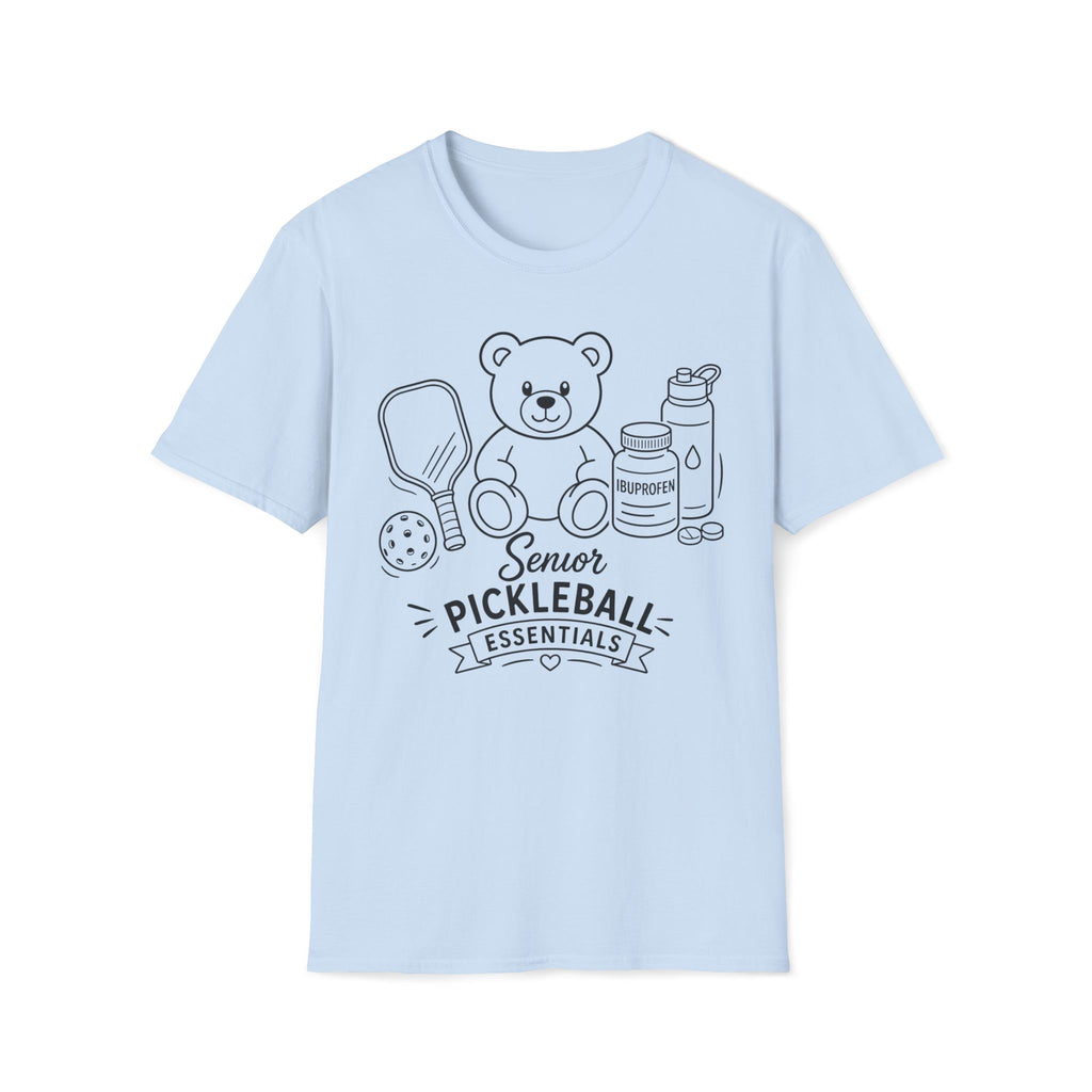 Senior Pickleball Essentials Teddy Bear T-Shirt