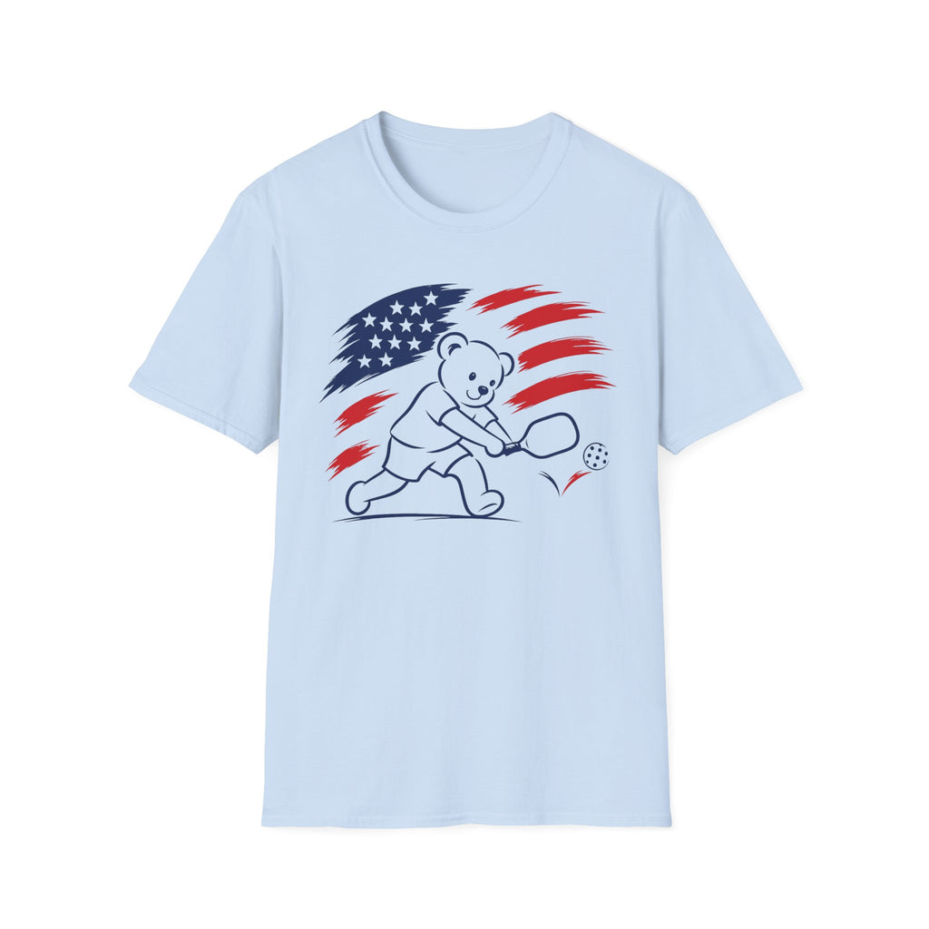 USA Teddy Bear Pickleball Flag