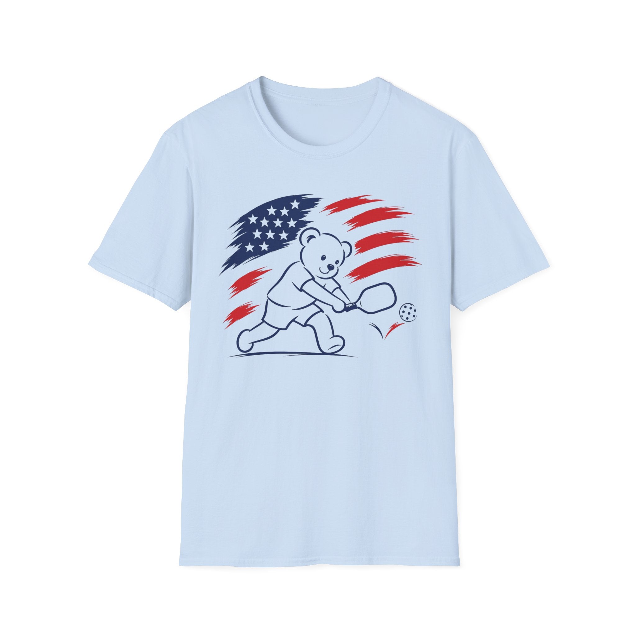 USA Teddy Bear Pickleball Flag