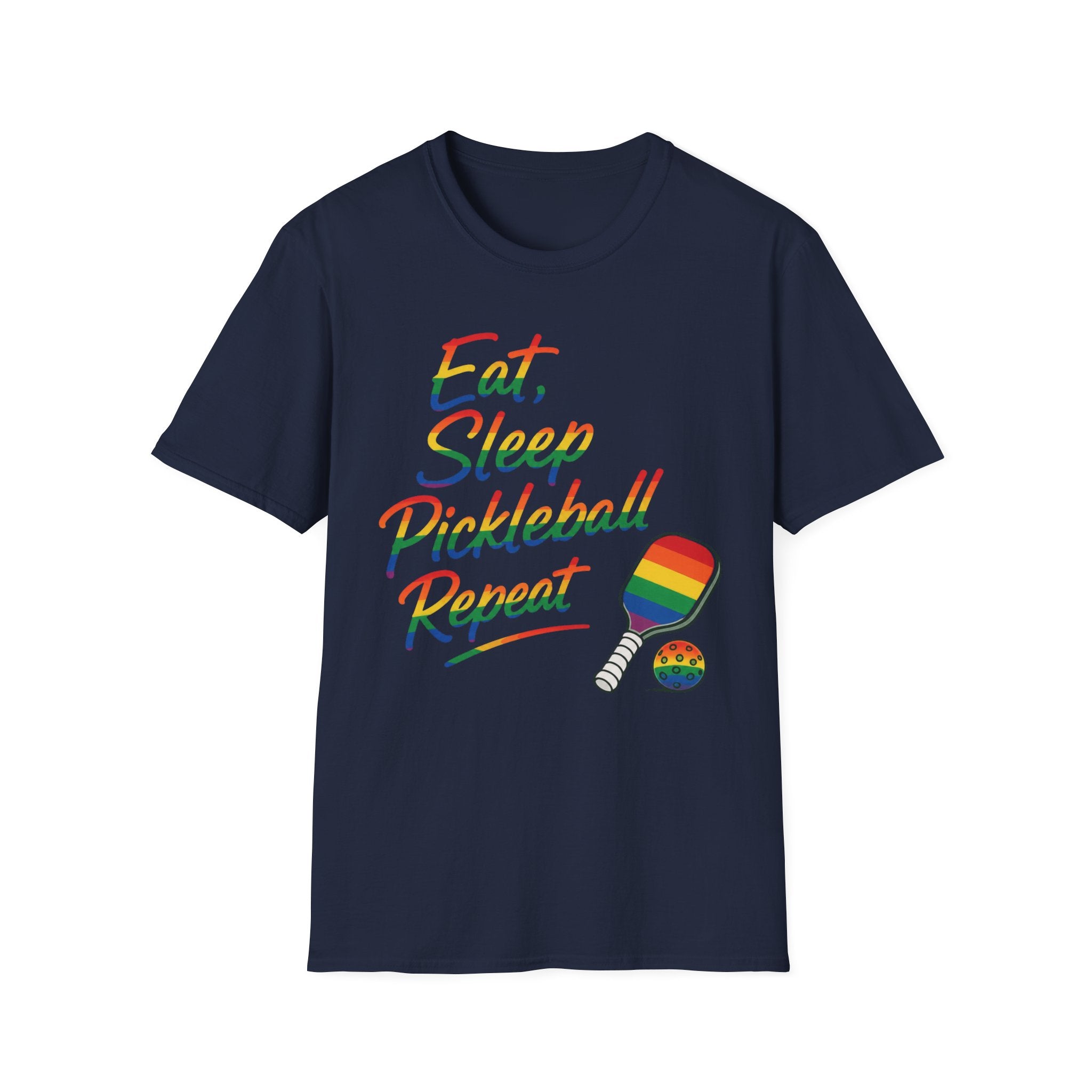 Pride Eat Sleep Pickleball Repeat T-Shirt