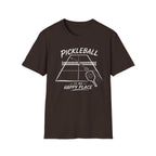 Pickleball is My Happy Place Dark T-Shirt