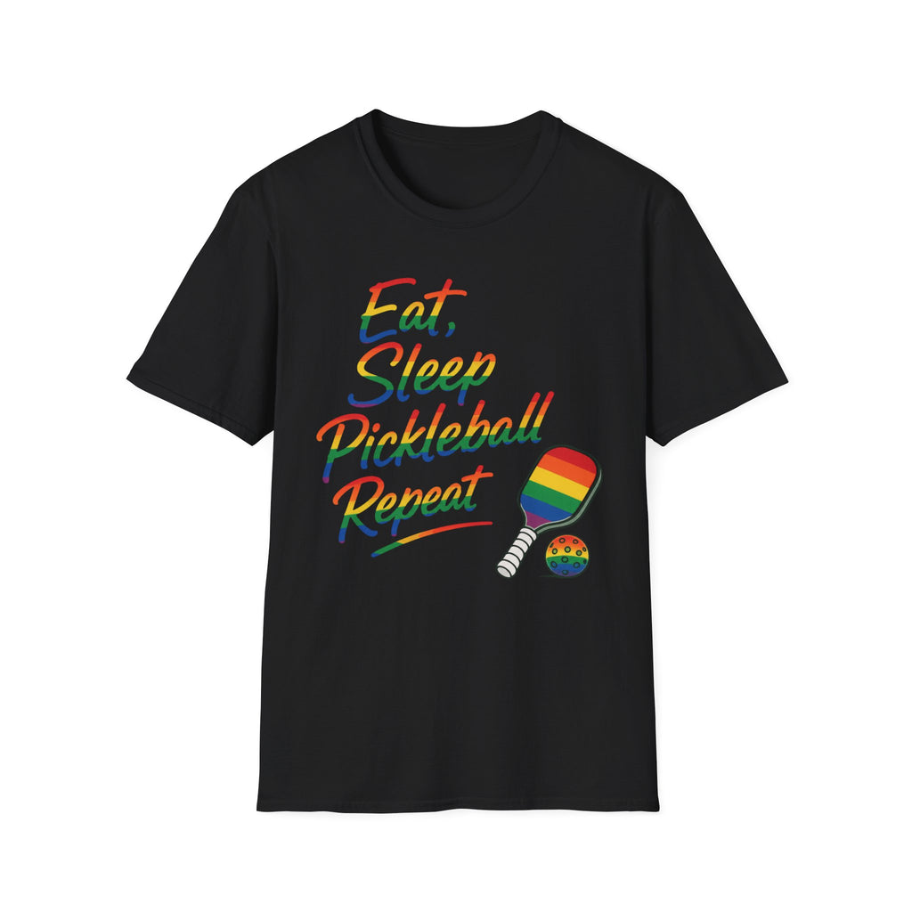 Pride Eat Sleep Pickleball Repeat T-Shirt