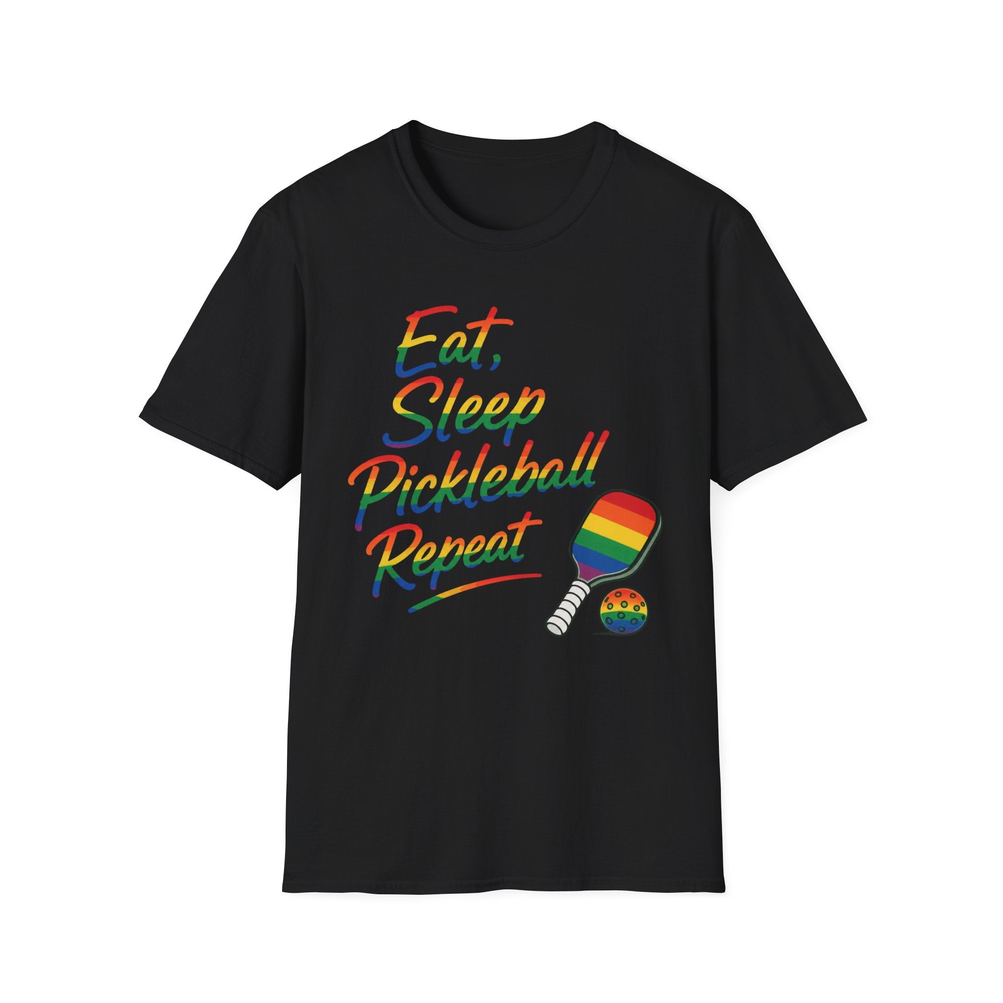 Pride Eat Sleep Pickleball Repeat T-Shirt