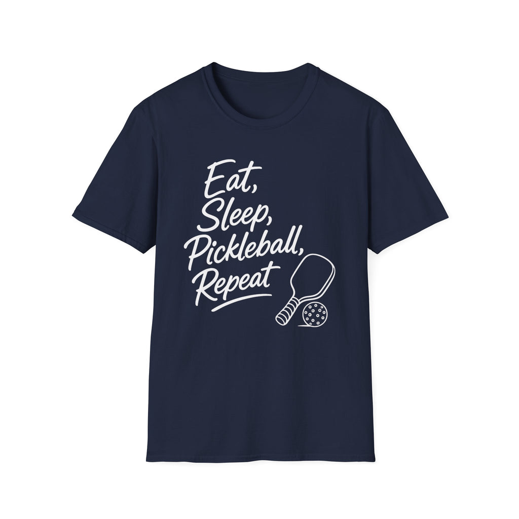 Eat Sleep Pickleball Repeat Dark T-Shirt