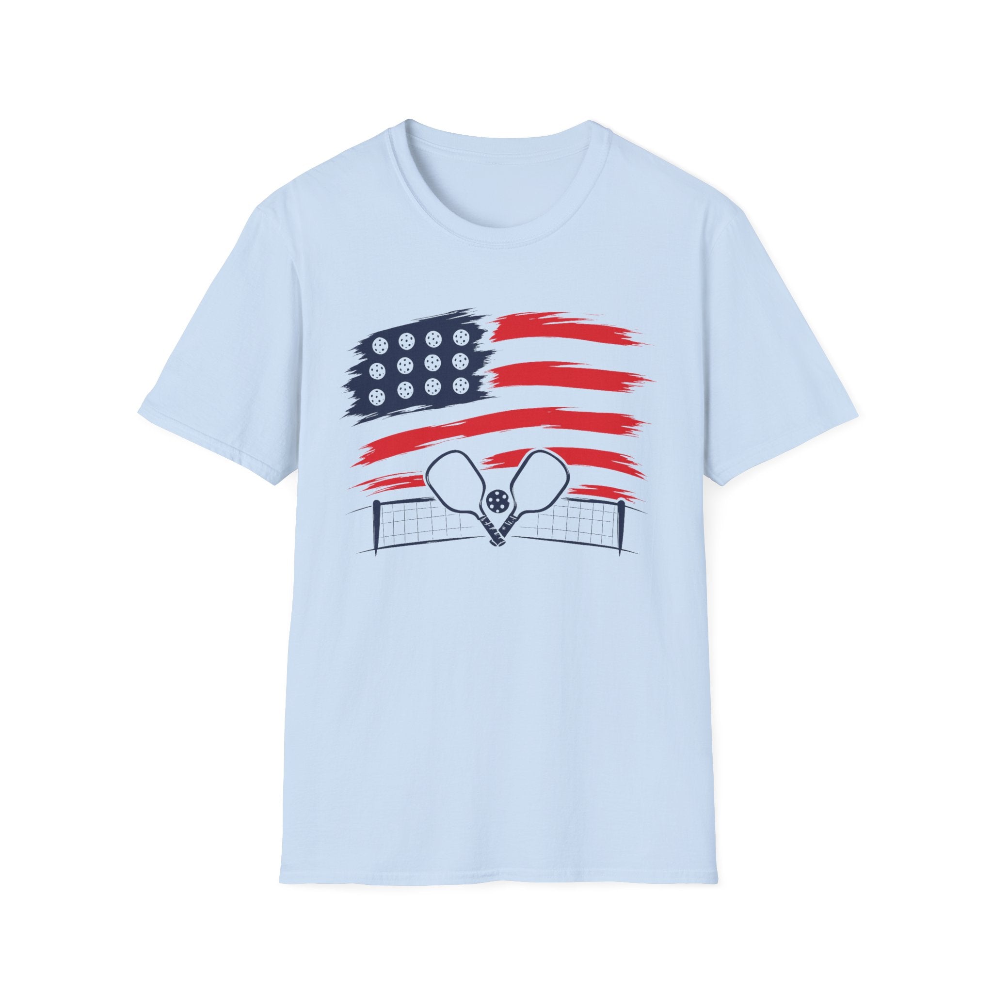 USA Flag Pickleball T-Shirt