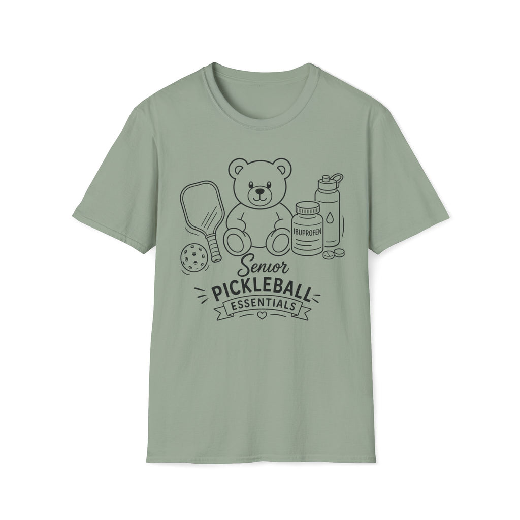 Senior Pickleball Essentials Teddy Bear T-Shirt