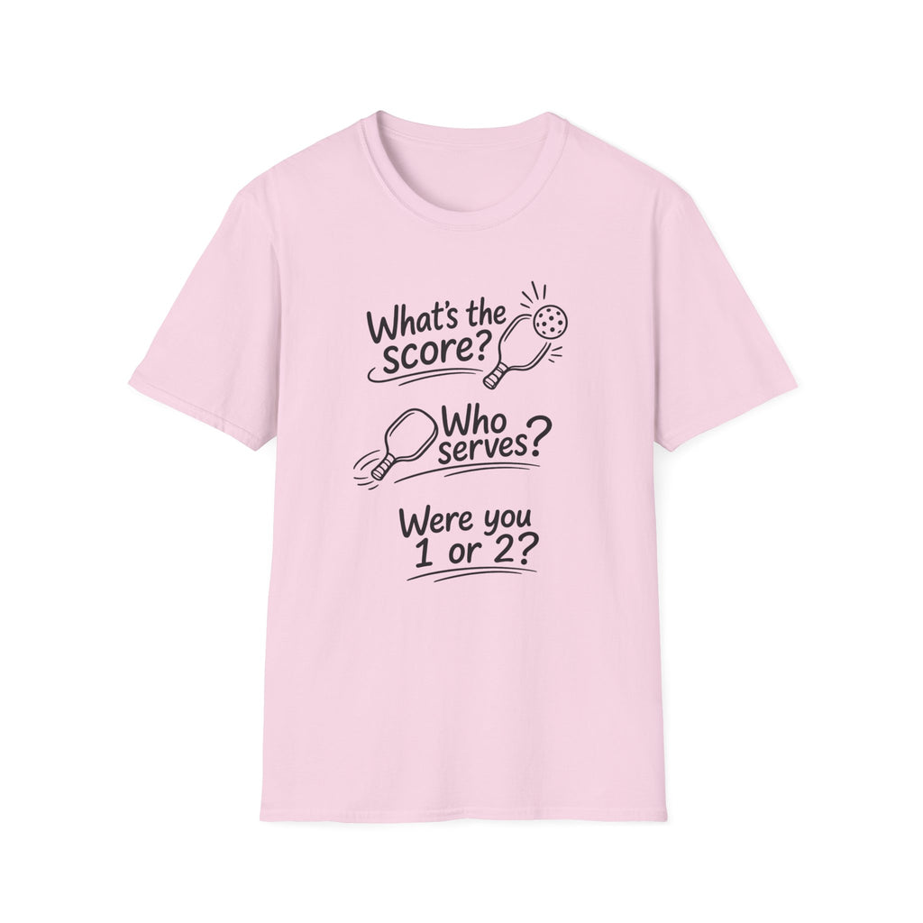 What's the Score? Who Serves? T-Shirt