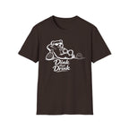 Dinks Then Drinks Teddy Bear Dark T-Shirt