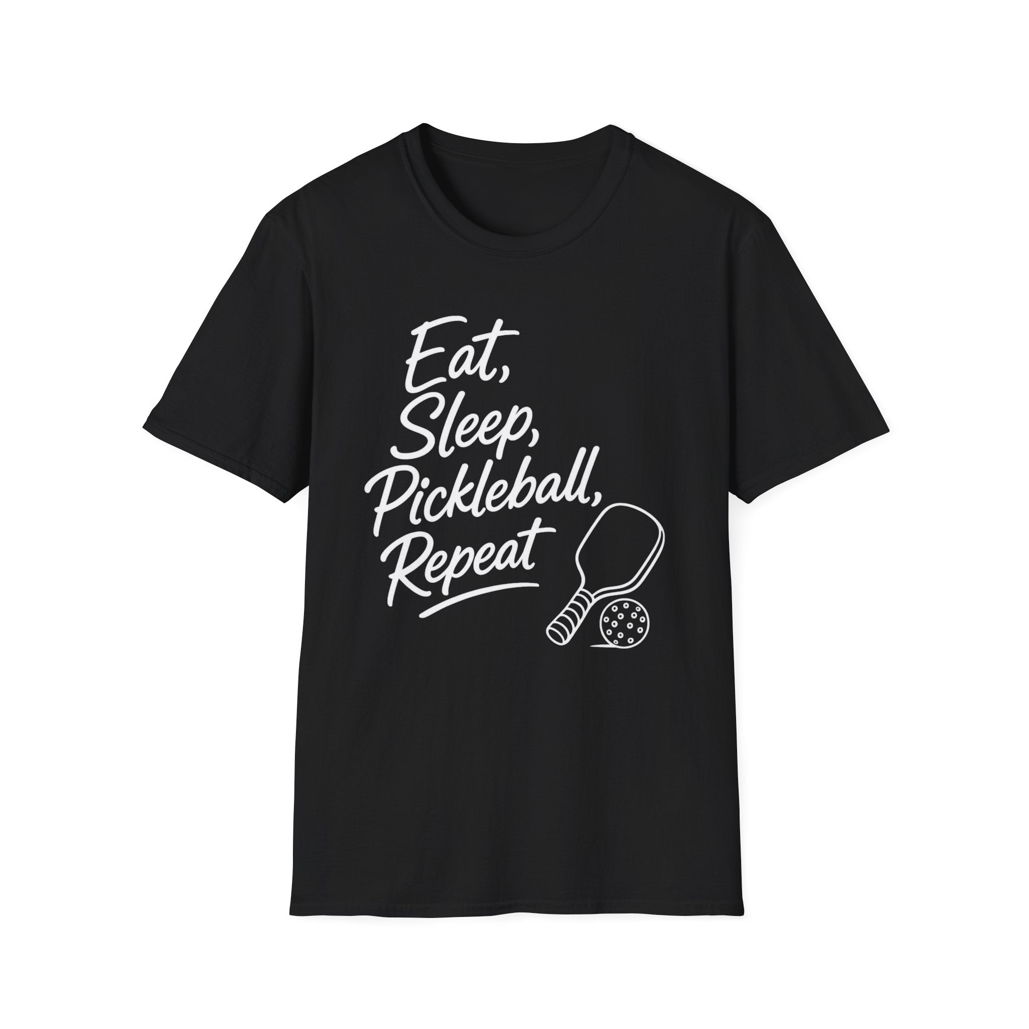 Eat Sleep Pickleball Repeat Dark T-Shirt