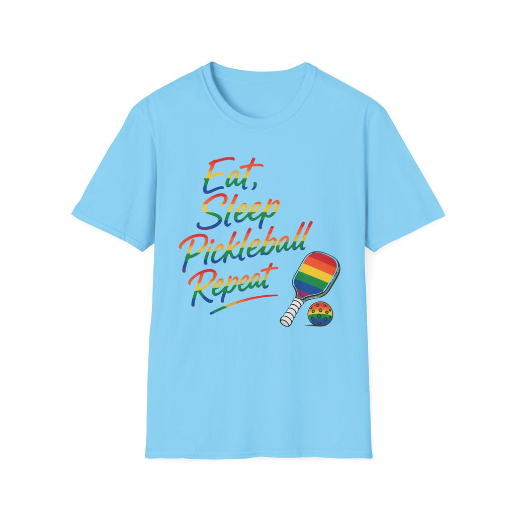 Pride Eat Sleep Pickleball Repeat T-Shirt