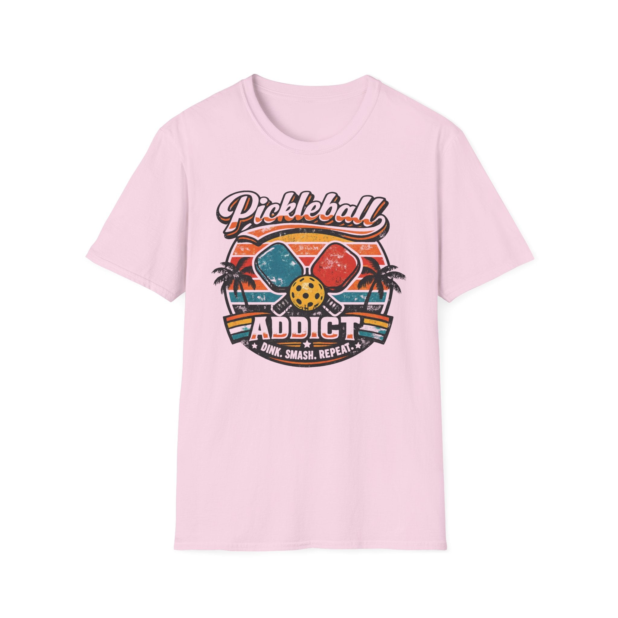 Retro Pickleball Addict T-Shirt