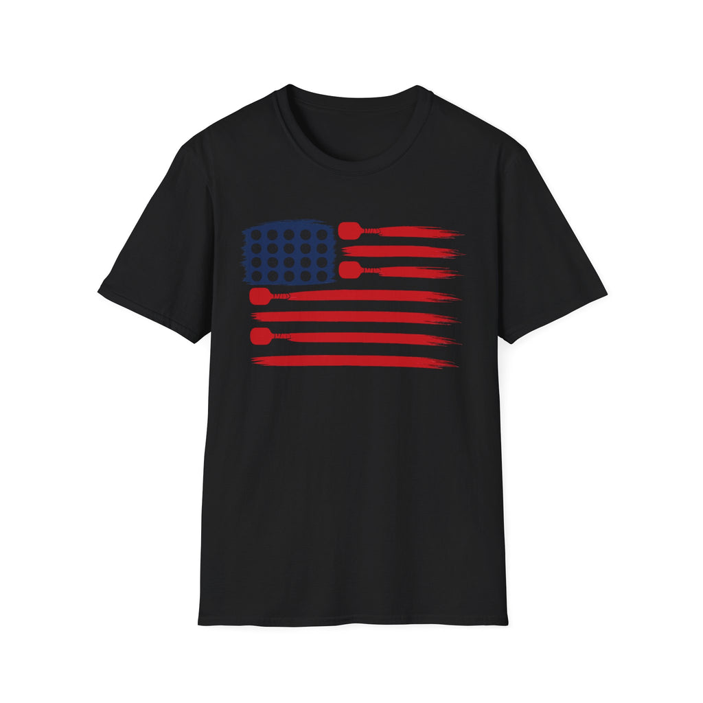 USA Flag Pickleball T-Shirt