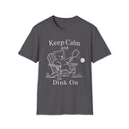 Keep Calm and Dink on Dark T-Shirt